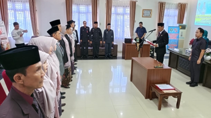 Bupati Muara Enim Lantik 9 Pejabat Fungsional dan Resmikan 3 CPNS