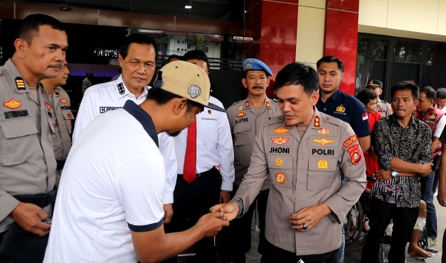 Polres Muara Enim Serahkan Sepeda Motor Hasil Pengungkapan Kasus Curanmor