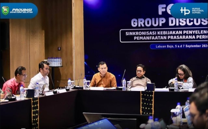 Pj Gubernur Sumsel Ikuti FGD Sinkronisasi Kebijakan Penyelenggaraan dan Pemanfaatan Prasarana Perhubungan