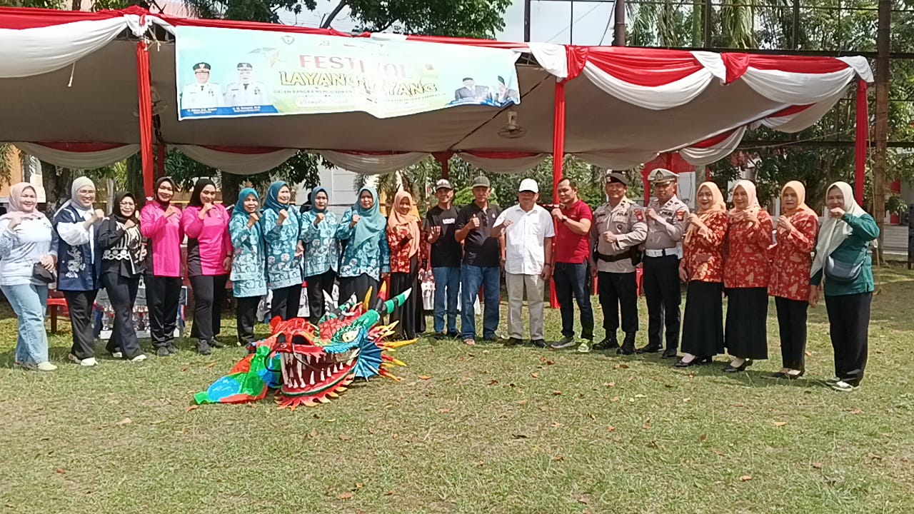 Lestarikan Olahraga Tradisional, Dispora Bersama KORMI Muara Enim Gelar Festival Layang-Layang