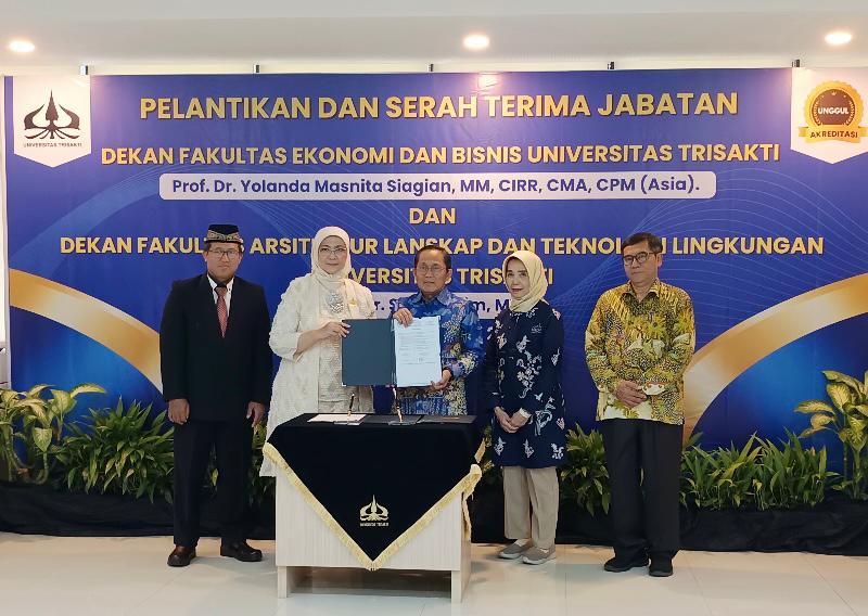 Prof. Dr. Yolanda Masnita Kembali Jabat Dekan Fakultas Ekonomi dan Bisnis Universitas Trisakti