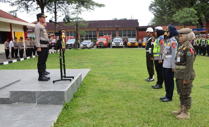 Polres Muara Enim Gelar Apel Pasukan Operasi Lilin Musi 2025