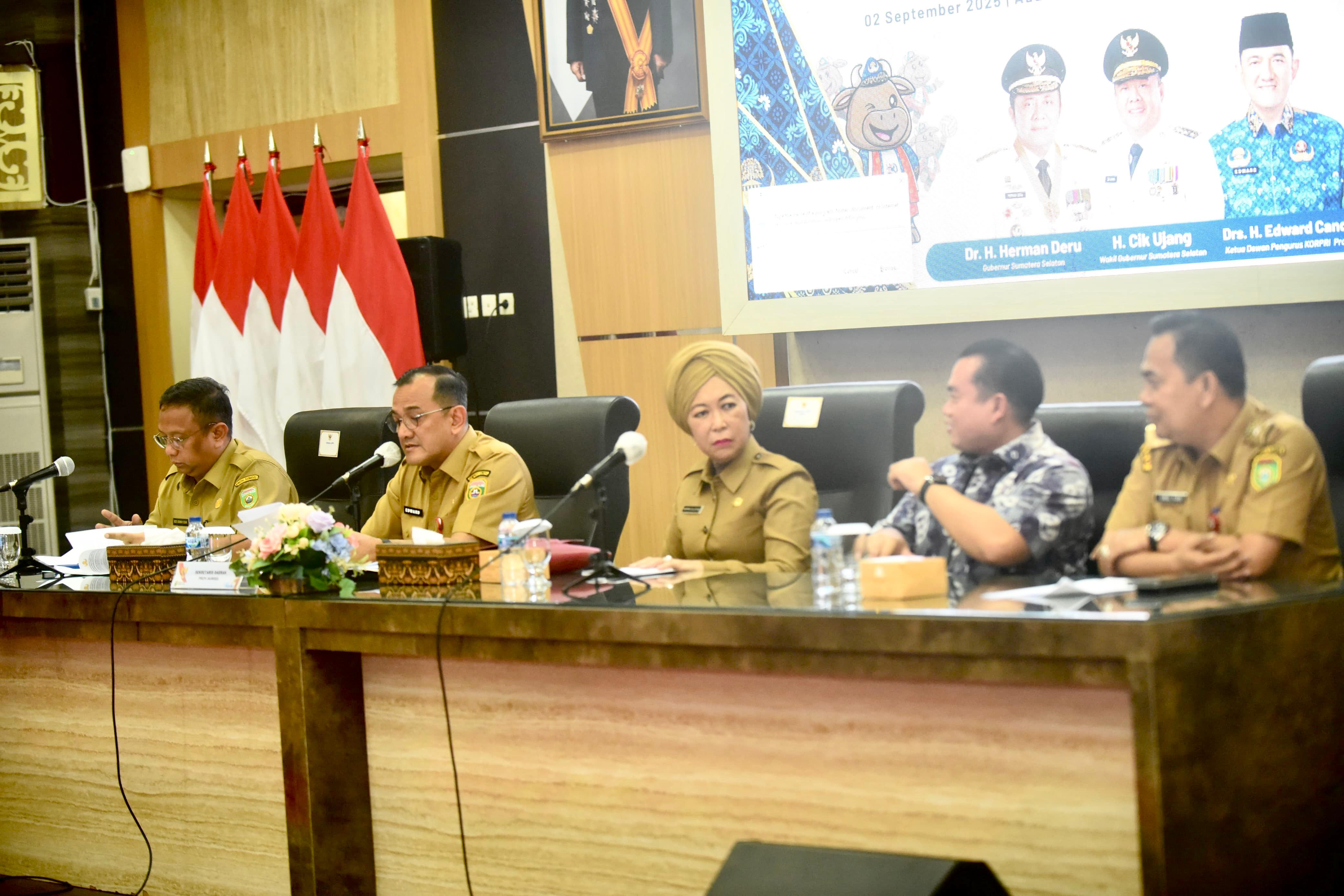 Jadi Tuan Rumah Pornas Korpri XVII 2025, Sekda Tegaskan Target Sumsel Sukses Penyelenggaraan dan Prestasi