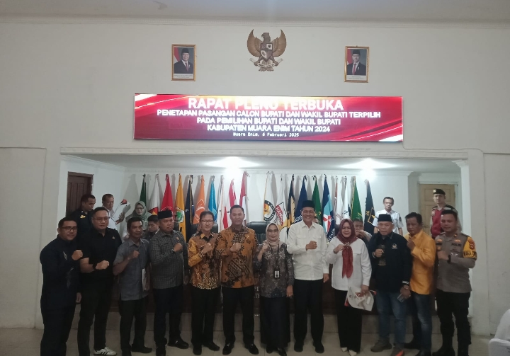 KPU Resmi Tetapkan Edison-Sumarni Sebagai Paslon Bupati-Wakil Bupati Muara Enim Terpilih