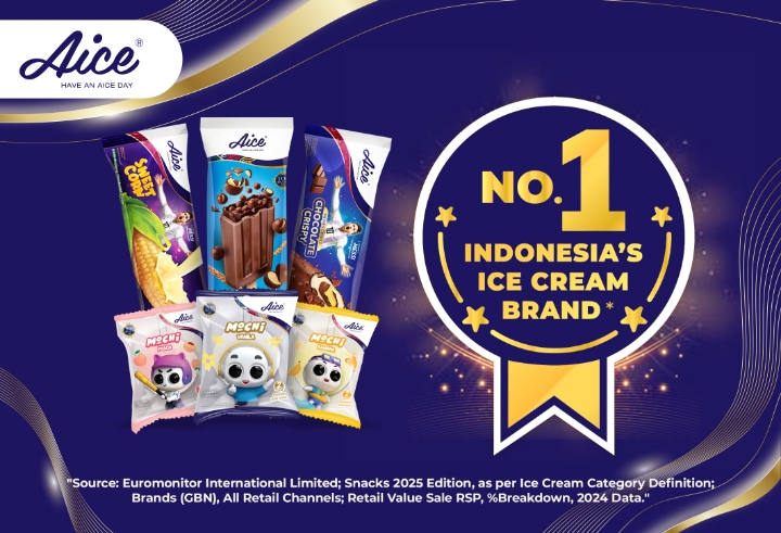 Aice Group Raih No.1 Indonesia's Ice Cream Brand dari Euromonitor untuk Kedua Kalinya