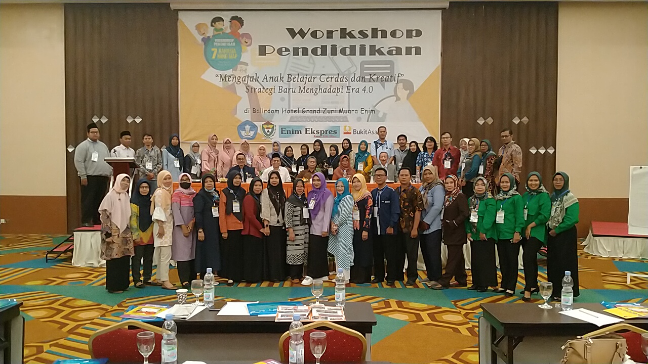 100 Guru SMP Ikuti Workshop Pendidikan yang Digelar Enim Ekspres Bekerjasama Dinas Pendidikan dan PTBA