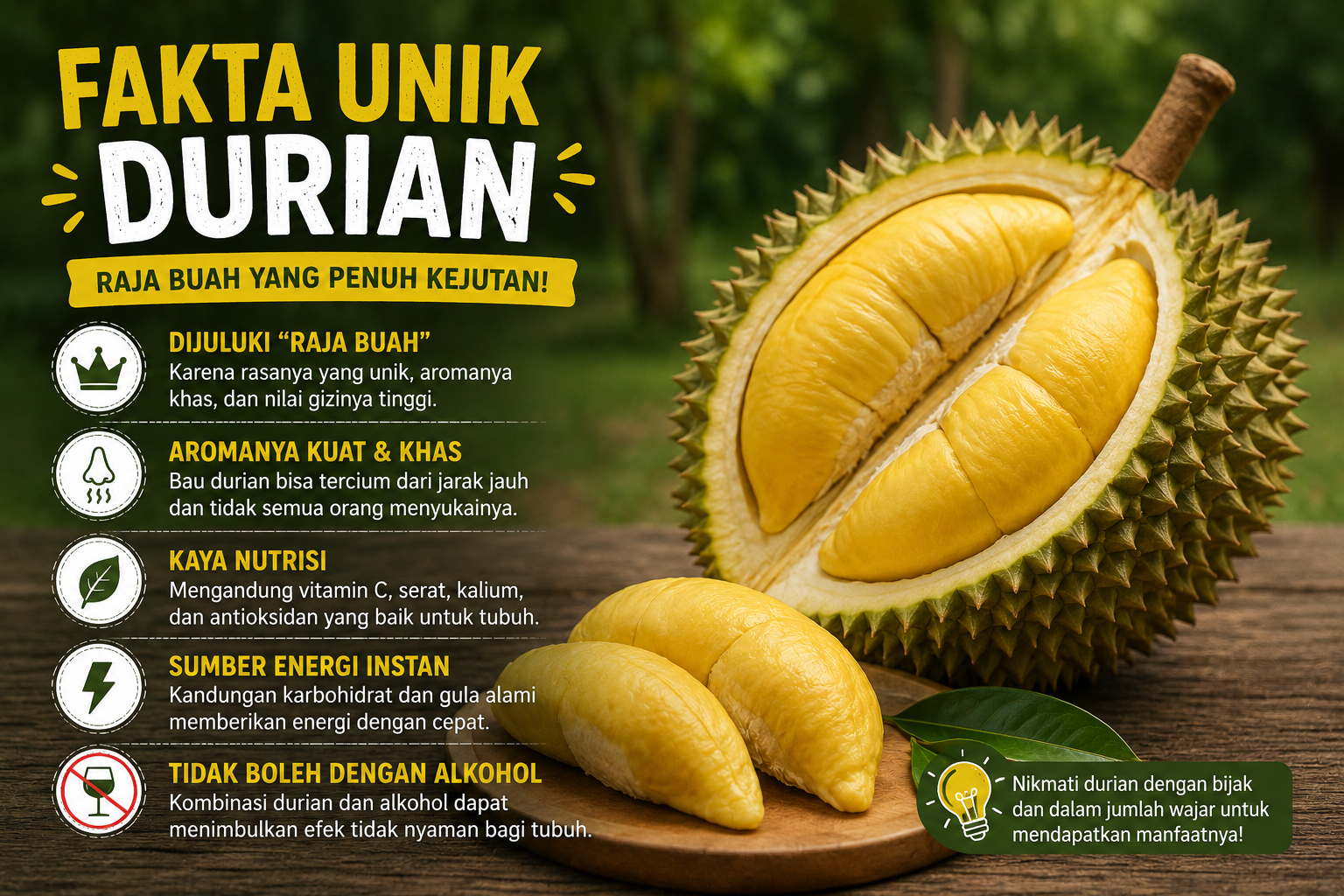 Fakta Unik Durian yang Bikin Kamu Kaget, Nomor 5 Jarang Diketahui!