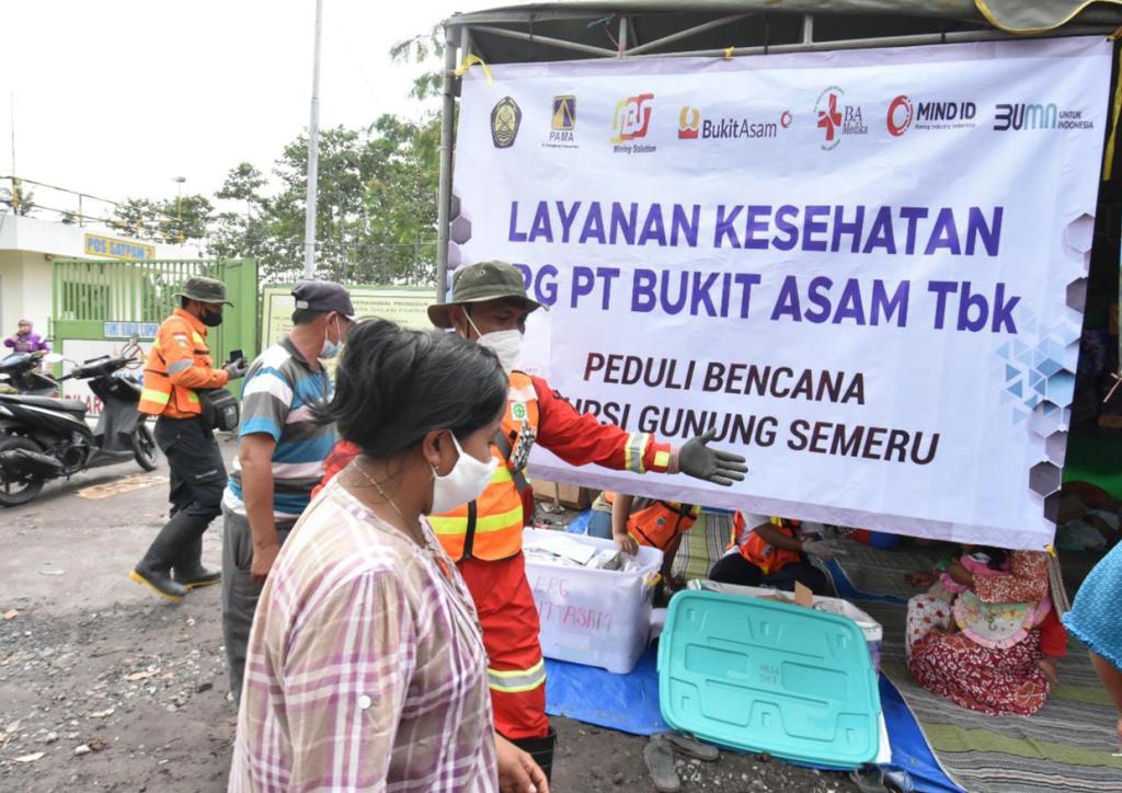 Tim ERG Bukit Asam Jalankan Misi Kemanusiaan Semeru