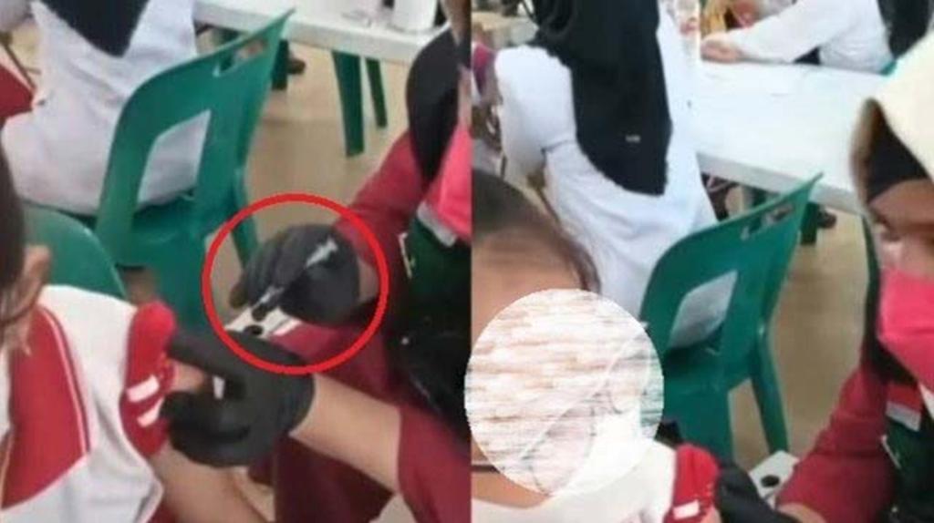 Video Diduga Penyuntikan Vaksin Kosong ke Anak Viral di Media Sosial