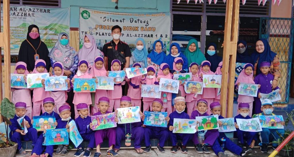 TK dan Playgroup Al-Azzhar Gelar Lomba Mewarnai dan Storytelling