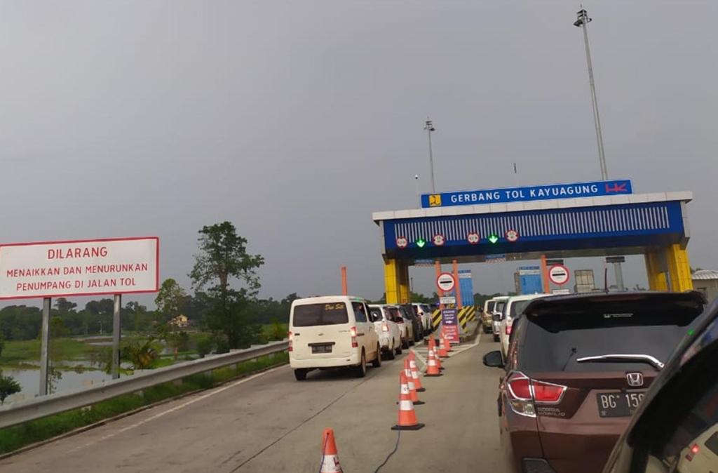 Puncak Arus Balik di Tol Kayuagung-Palembang Diprediksi Terjadi Besok