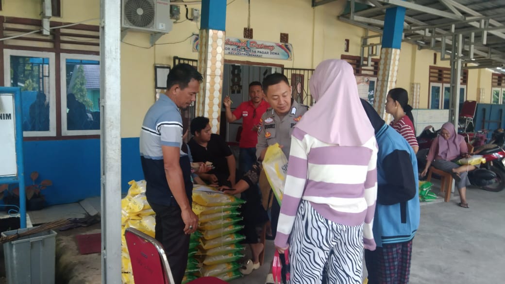 Gerakan Pangan Murah di 5 Desa dalam Wilayah Muara Enim, 8 Ton Beras Ludes Terjual