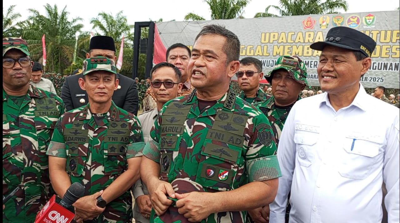 KSAD Jenderal Maruli Harapkan TMMD Bawa Manfaat Kesejahteraan di Muara Enim