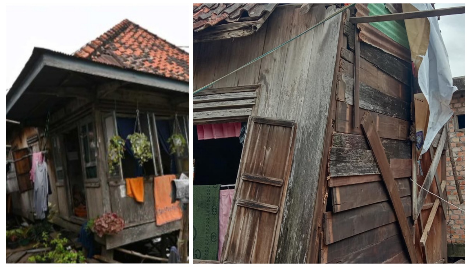 Rumah Kakek Nawawi Ini Makin Miring, Menunggu Sentuhan Donatur