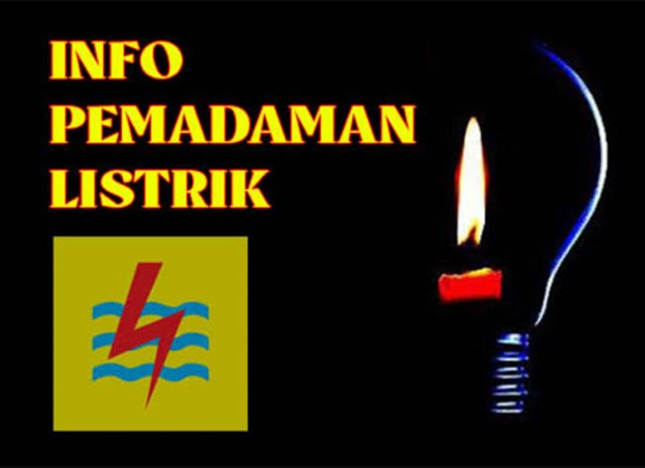 Info Pemadaman Listrik di Sejumlah Wilayah Kabupaten Muara Enim Hari Ini Selasa 21 Mei 2024