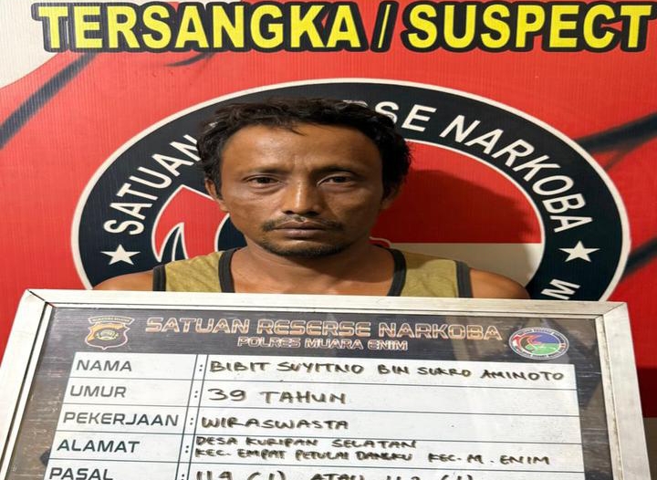 Warung Kopi jadi Tempat Transaksi Sabu Dibongkar Satresnarkoba Polres Muara Enim