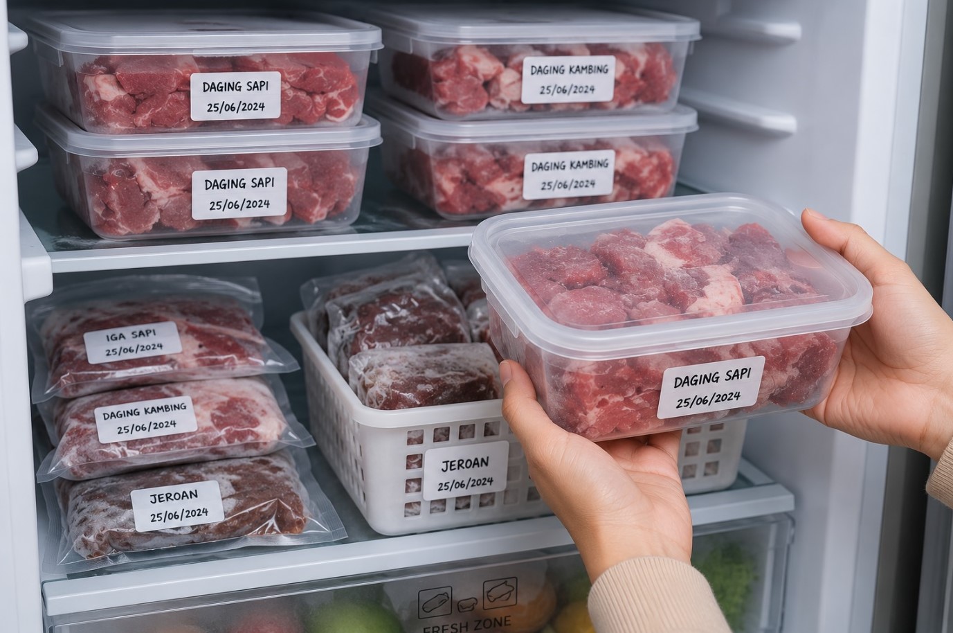 Tips Menyimpan Daging Kurban Agar Tetap Segar dan Tidak Bau