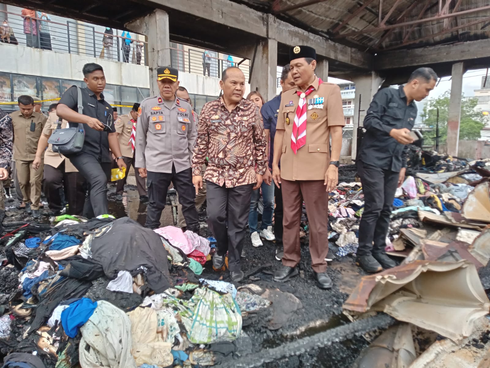 Kerugian Akibat Kebakaran Gedung B Pasar Inpres Muara Enim Ditaksir Capai Miliaran Rupiah