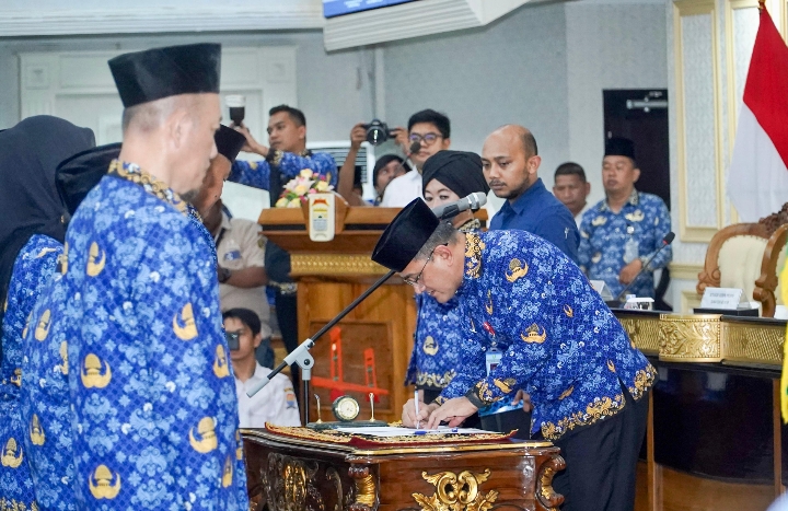 Sekda Sumsel Kukuhkan PAW Dewan Pengurus Korpri Kota Palembang