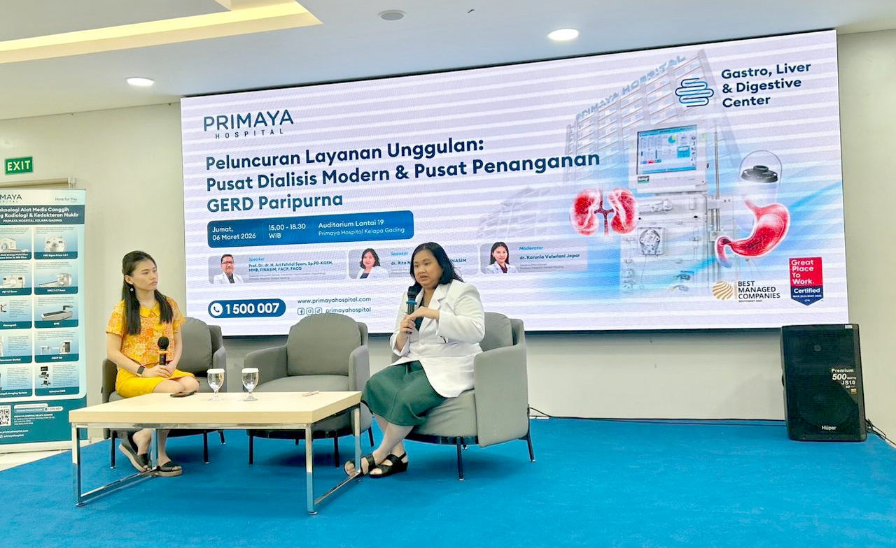 Primaya Hospital Kelapa Gading Perkuat Layanan dengan Peluncuran Penanganan GERD dan Dialisis Modern