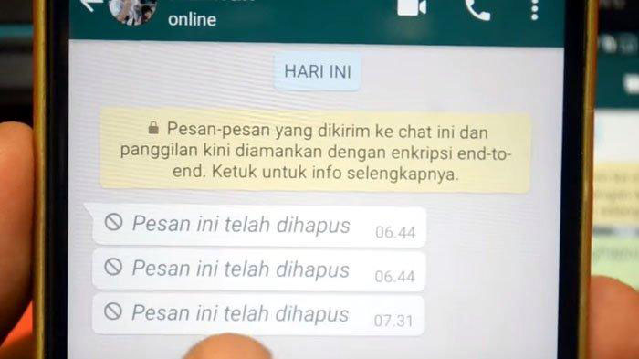 Gampang Banget dan Tanpa Aplikasi Tambahan! Begini Cara Mudah Melihat Pesan WA yang Sudah Dihapus