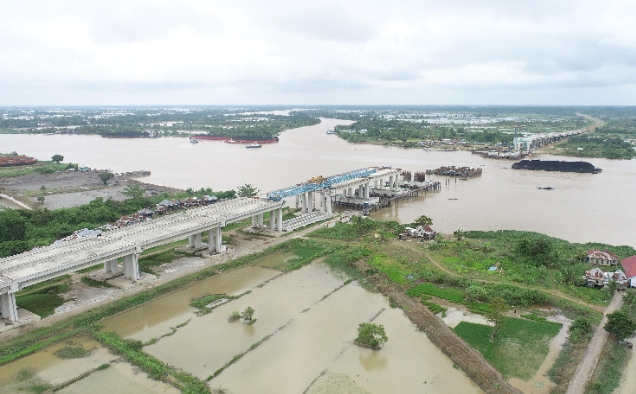 WSBP Suplai Readymix untuk Struktur Jembatan Musi Ruas Tol Palembang-Betung