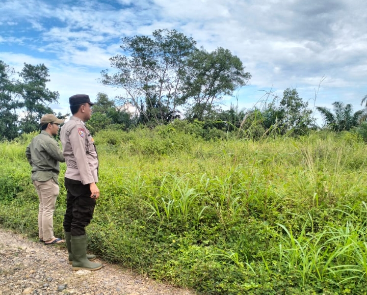 Dukung Ketahanan Pangan Nasional, Polsek Gunung Megang Kolaborasi dengan PTPN 7