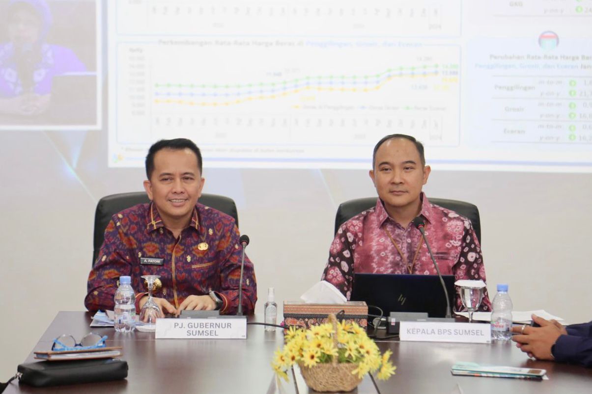 Keren! Ekonomi Provinsi Sumsel Triwulan I 2024 Tumbuh 5,06 Persen