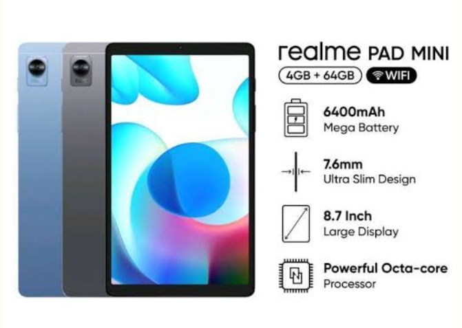 Ini Dia Spesifikasi Realme Pad Mini, Tablet dengan Desain Modern