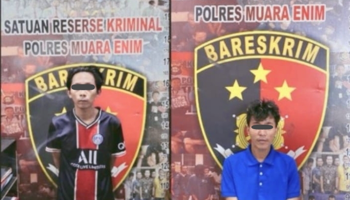 2 Pelaku Pencurian Sepeda Motor Dibekuk Team Rajawali Satreskrim Polres Muara Enim