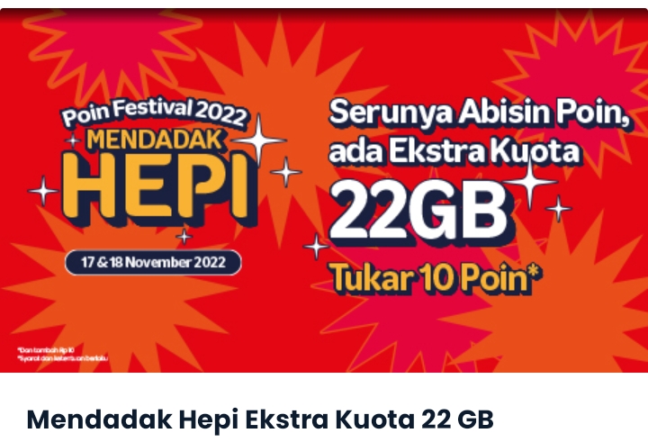 Cara Dapatkan Ekstra Kuota Internet 22 GB dengan Mudah, Cuma Modal 10 Telkomsel Poin dan Rp10