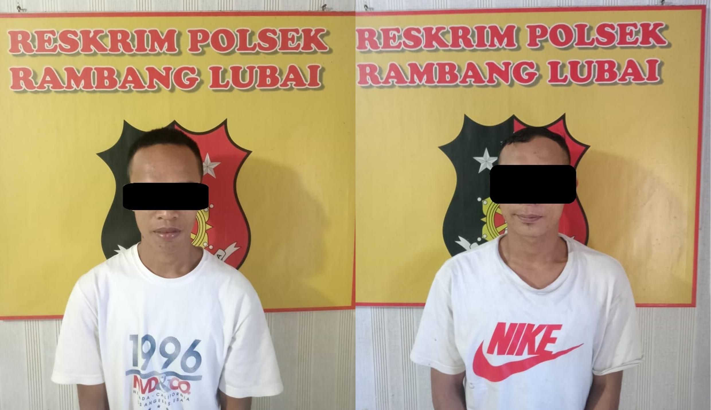 Bawa Senjata Tajam, 2 Residivis Kambuhan Dibekuk Polsek Rambang Lubai Polda Sumsel, Lihat Nih Tampangnya