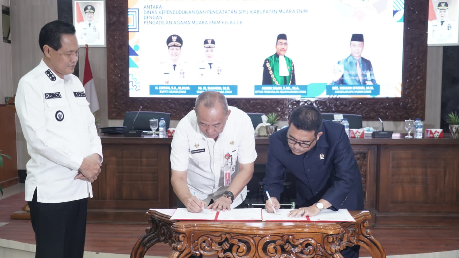 Pemkab Muara Enim dan Pengadilan Agama Jalin Kerja Sama Dukung Pelayanan Integrasi Dokumen Kependudukan
