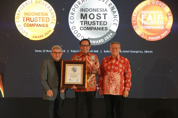 Unggul dalam Tata Kelola, BRI Dinobatkan Sebagai The Most Trusted Company 2024