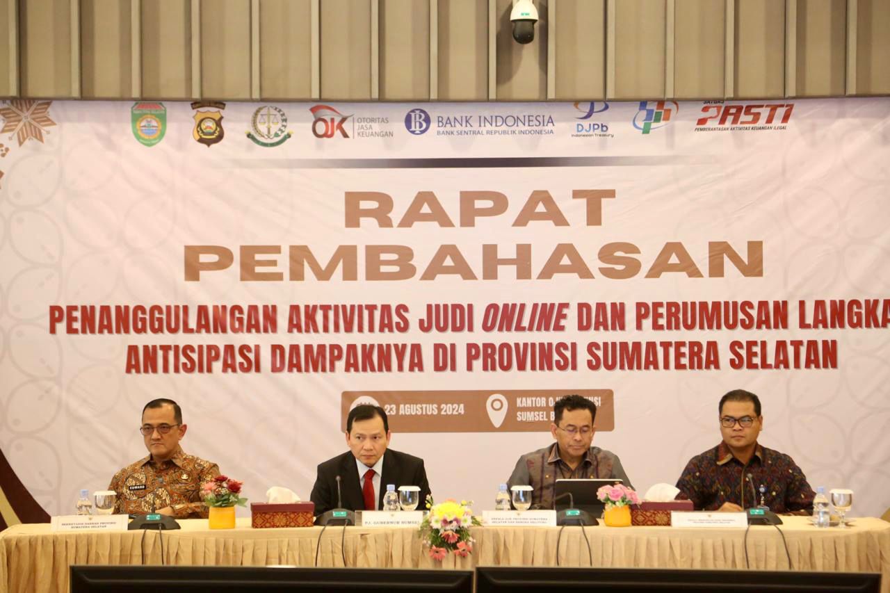 Pemprov Komitmen Berantas Praktik Judi Online di Wilayah Sumsel