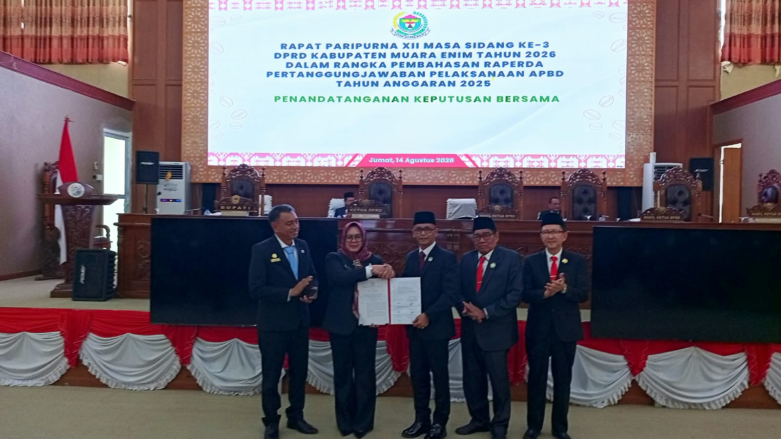 Raperda Pertanggungjawaban APBD 2025 Disetujui dengan Catatan