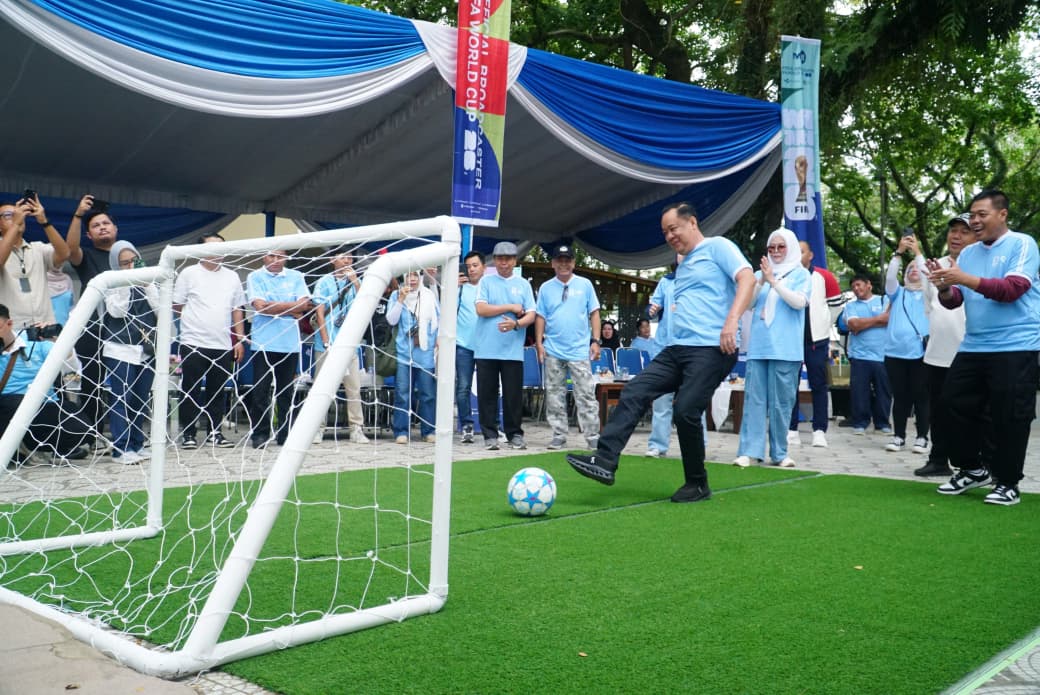 Wagub Cik Ujang Hadiri Kick Off Piala Dunia 2026 Sumsel