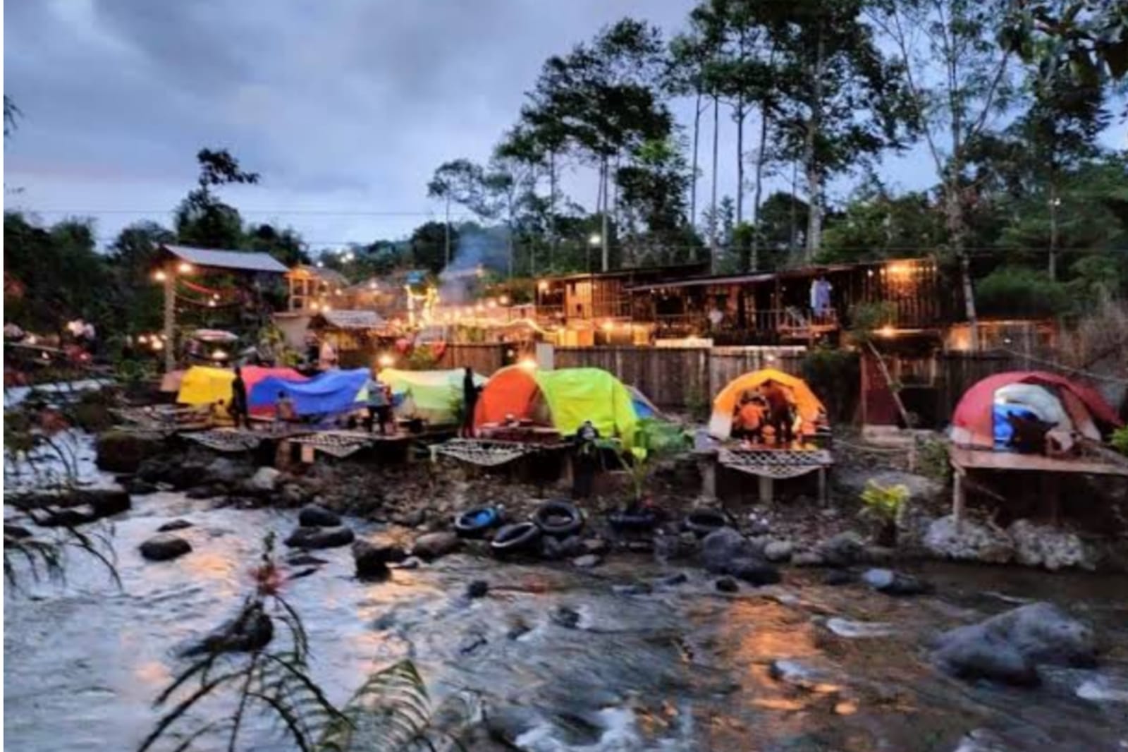 Wisata Dusun Camp Riverside Glamping, Tempat Glamping Terlengkap di Pagaralam Sumatera Selatan
