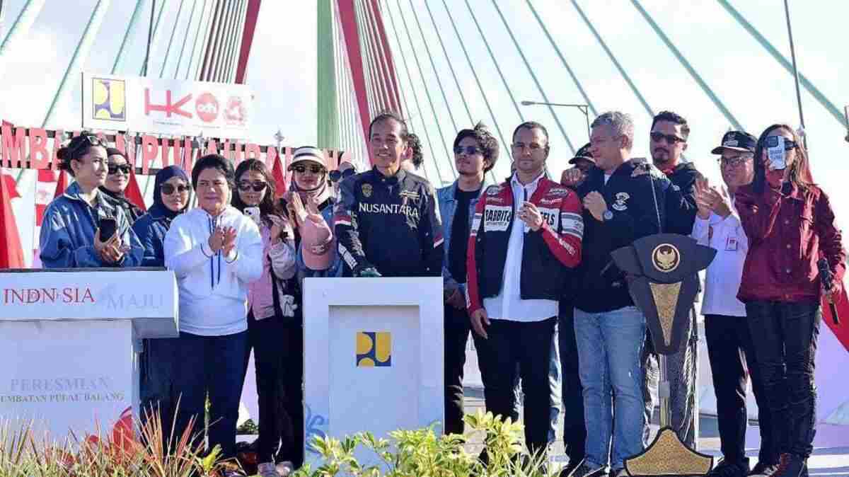 Jembatan Pulau Balang Kalimantan Timur di Resmikan Oleh Jokowi dan Para Selebritis