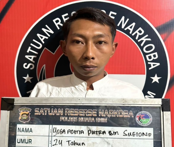 Pengedar Sabu di Muara Enim Berhasil Ditangkap Satresnarkoba Polres Muara Enim