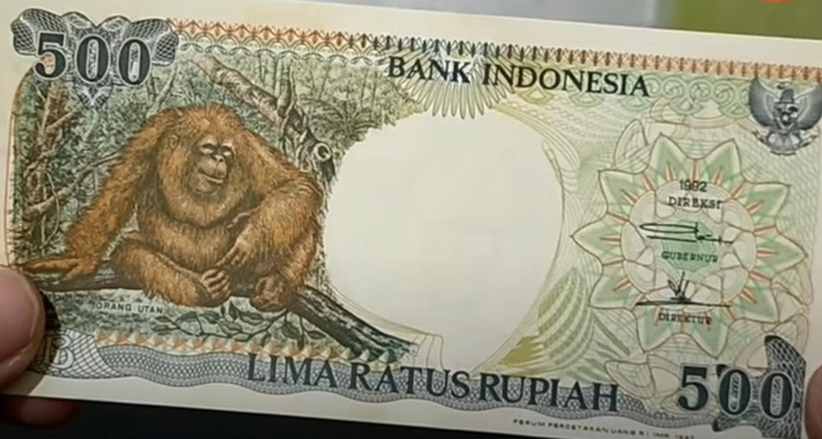 Uang Kertas 500 Rupiah Gambar Orang Utan Juga Diburu Kolektor, Sekarang Dihargai Jutaan Rupiah, Kamu Punya?