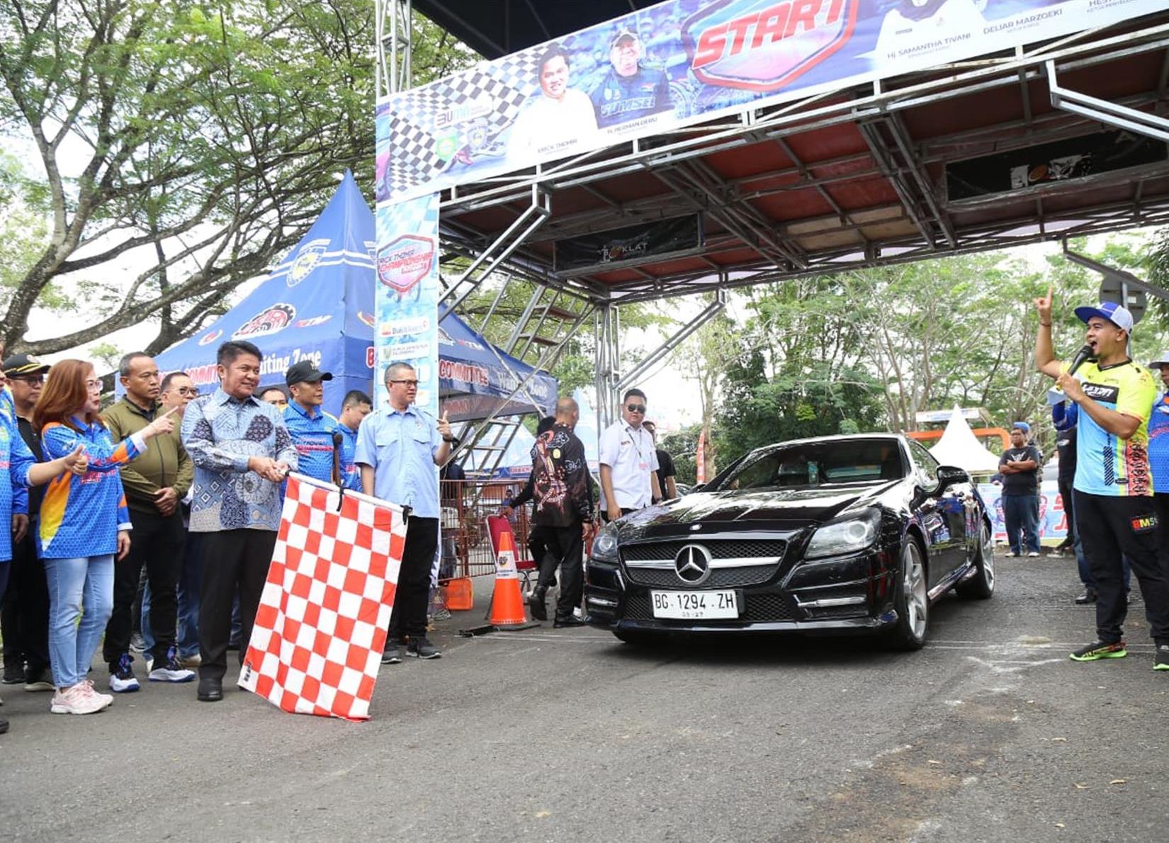 Cegah Balap Liar, Gubernur Sumsel Herman Deru Dukung Drag Race dan Drag Bike Erick Tohir Championship