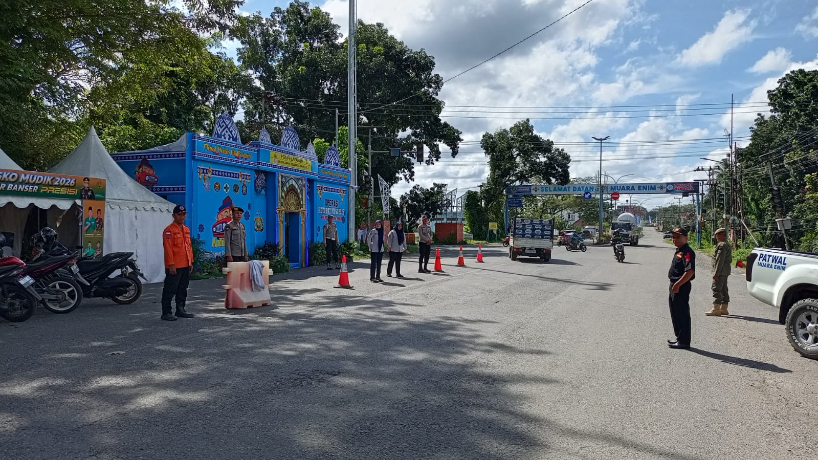 Arus Mudik di Jalintengsum Muara Enim Terpantau Masih Ladai