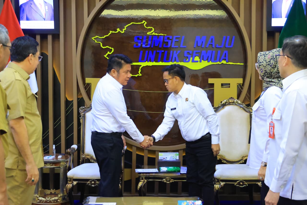 Gubernur Herman Deru Sambut Kakanwil BPN Sumsel yang Baru, Dorong Inovasi dan Pengamanan Aset Daerah