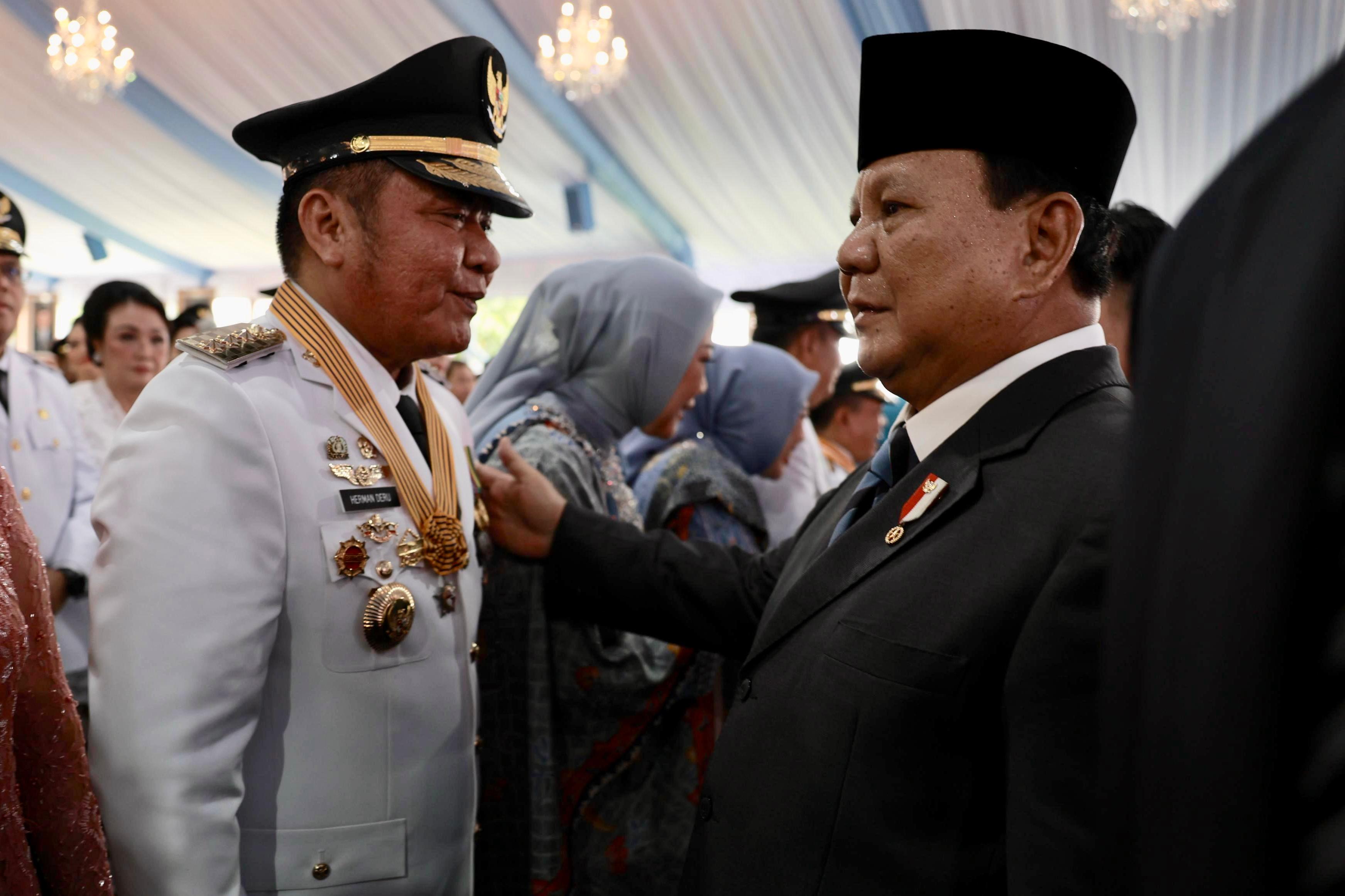 Presiden Prabowo Lantik HDCU Sebagai Gubernur dan Wakil Gubernur Sumsel Periode 2025-2030