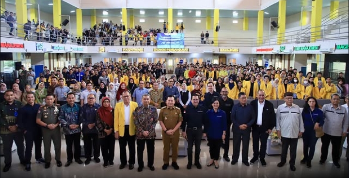 Pj Gubernur Buka Kuliah Umum Pertambangan Bareng Presiden Direktur PT Freeport Indonesia di Kampus Unsri