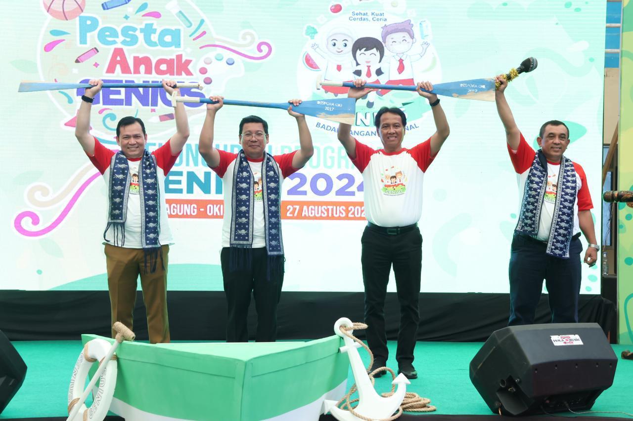 Pj Gubernur Sumsel Dampingi Kepala Bapanas RI Launching Program Genius