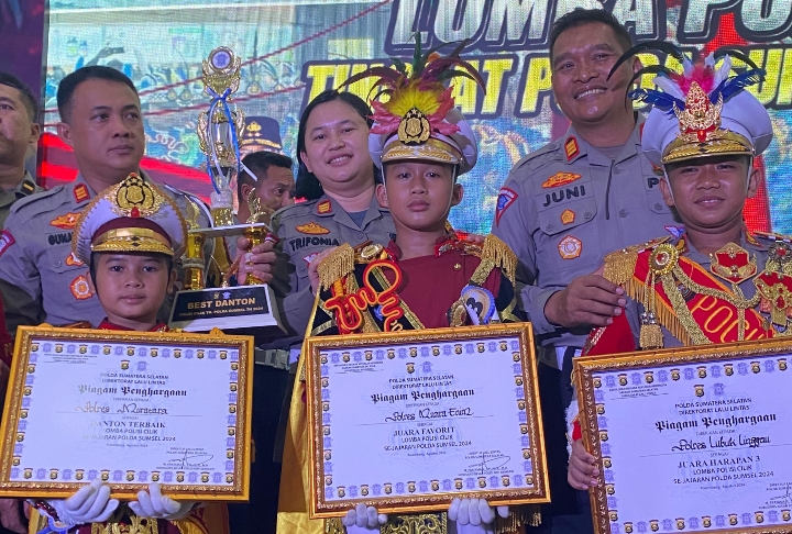 Polisi Cilik Polres Muara Enim Raih Juara Favorit se-Sumsel