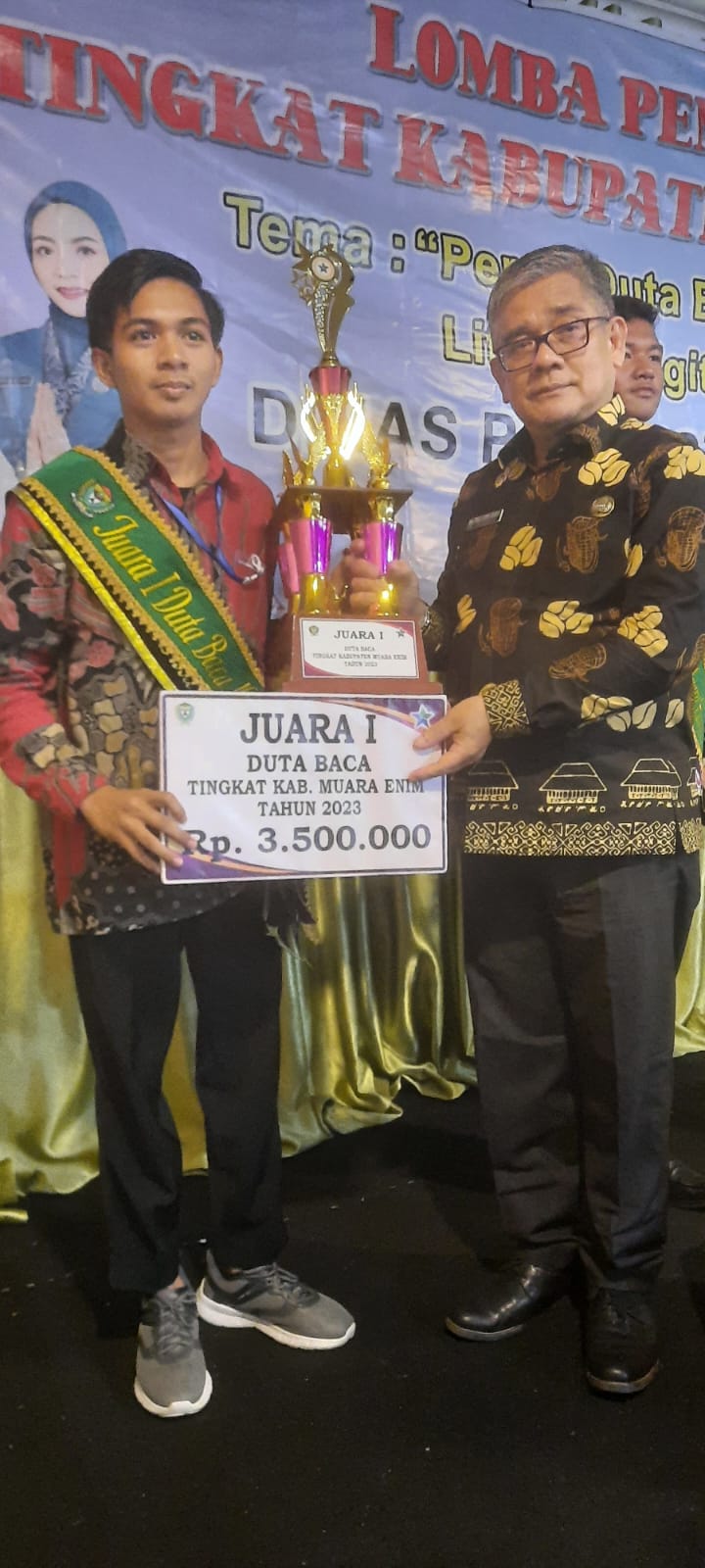 Derry Pangestu Sabet Juara 1 Duta Baca 2023