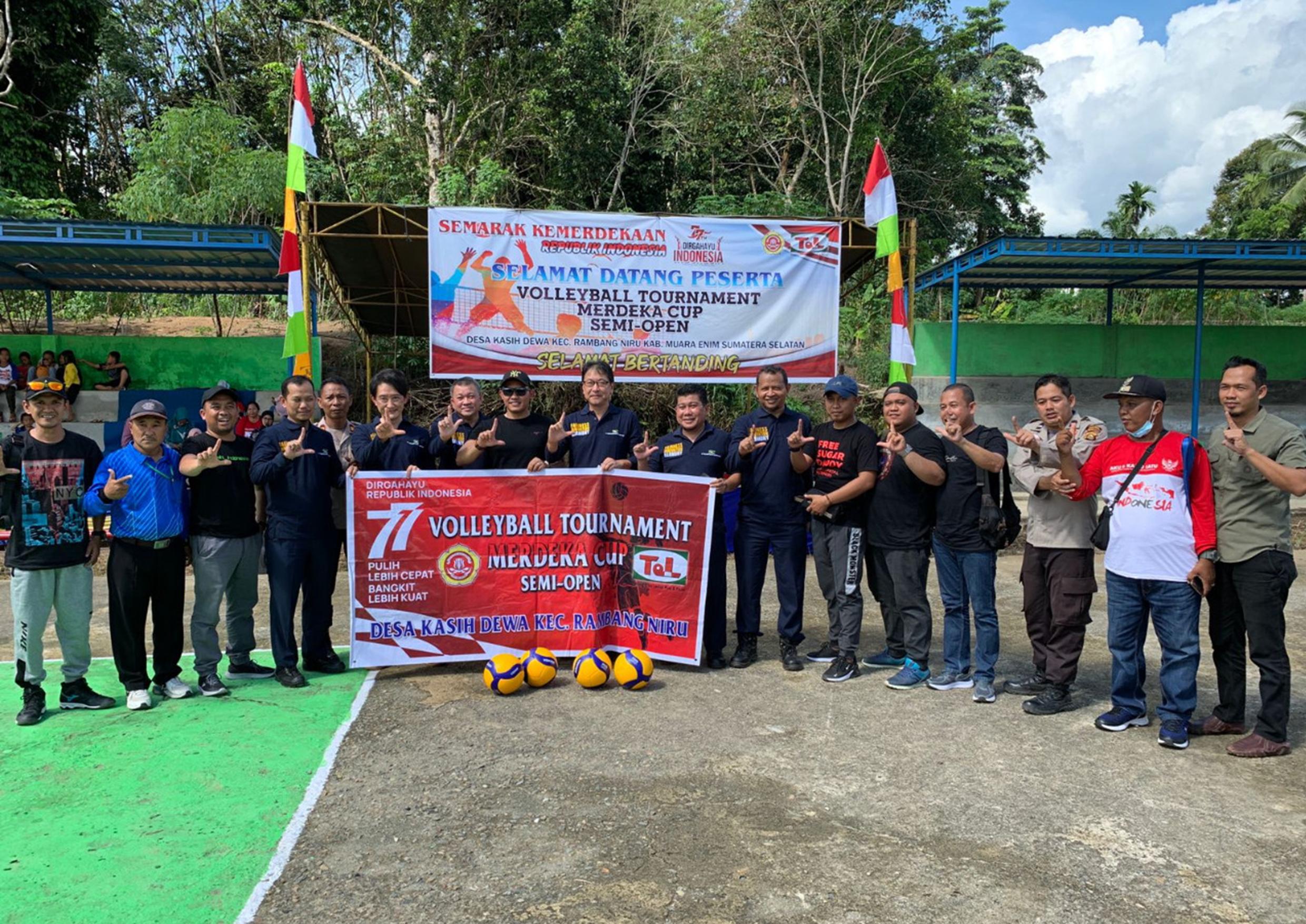 Peringati HUT ke-77 RI, PT TeL Gelar Turnamen Voli ‘Merdeka Cup’